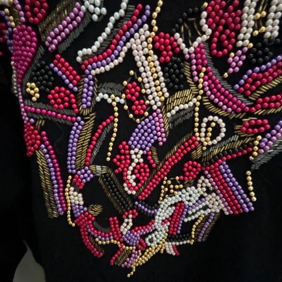 Hand Beaded Sweater - unique - Picture 2 of 5